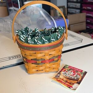 Longaberger 1999 Little Joy Basket with Liner and Protector